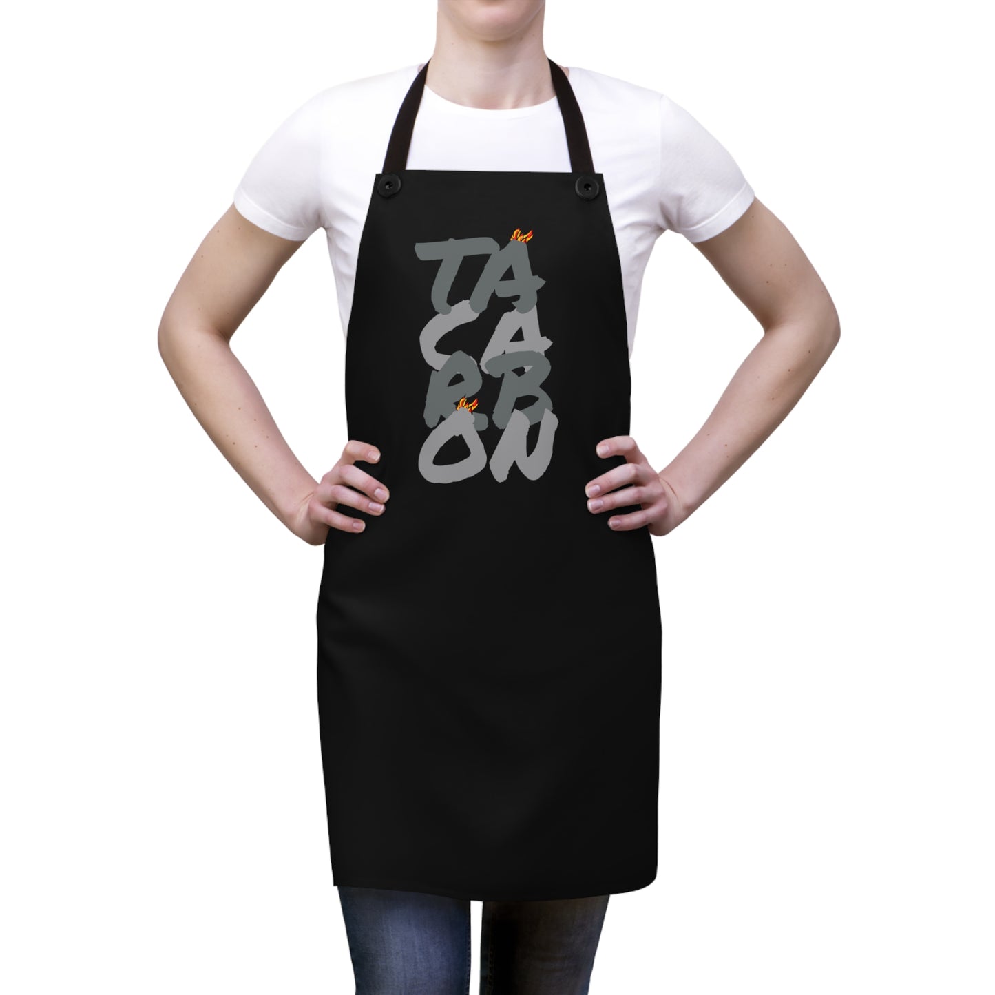 Ta’Carbon el delantal in black