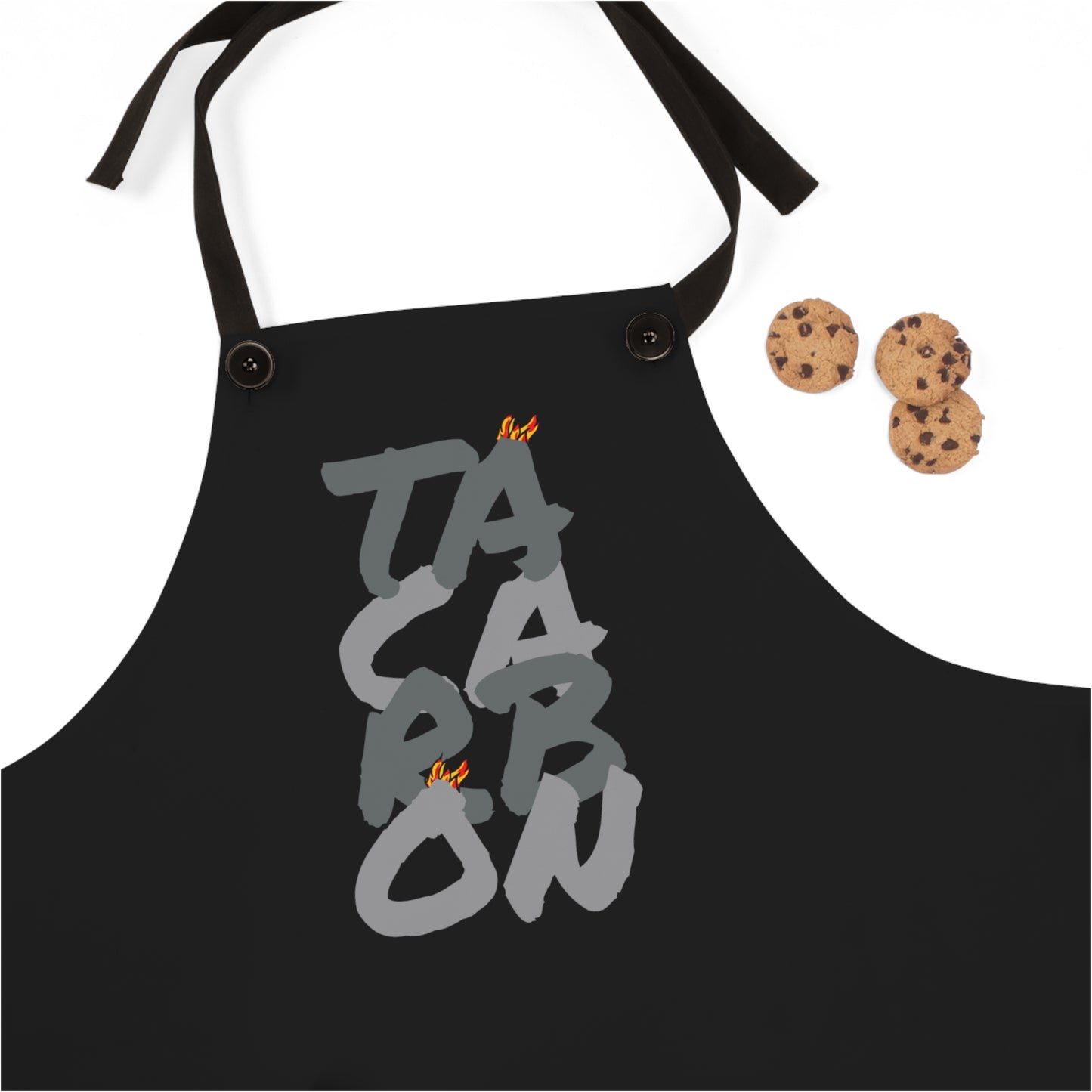 Ta’Carbon el delantal in black