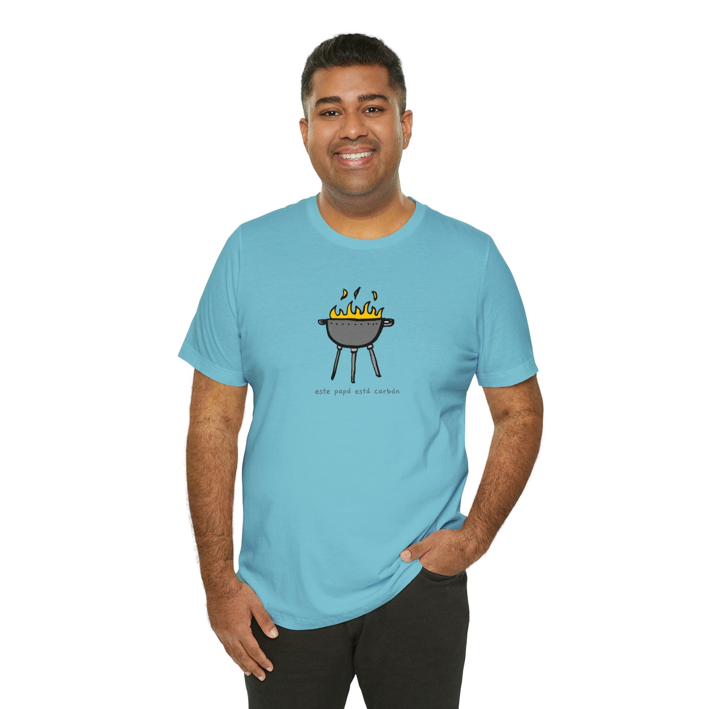 Este papá está carbón- y tiene la tshirt pa probarlo