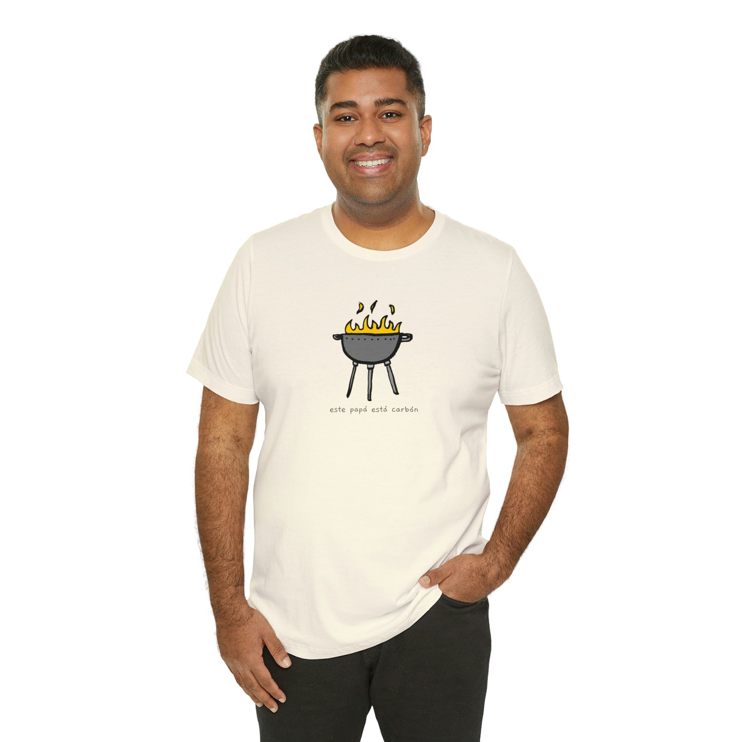 Este papá está carbón- y tiene la tshirt pa probarlo